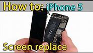 iPhone 5 screen replacement