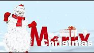 ⛄ Funny Merry Christmas greetings. Animation Christmas song
