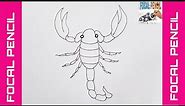How To Draw A Scorpion easily