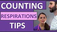 Counting Respirations Nursing Skill Assessment | Respiratory Rate CNA Skill