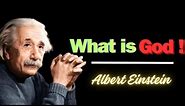 What is God | Albert Einstein thoughts about God | @iconianquotes
