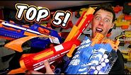 TOP 5 NERF GUNS! (Favorite, Worst, Under $30, and Best of Each Series)
