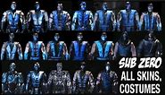 Mortal Kombat X ALL SUB-ZERO Costume Skin PC Mod MKX + Skins Mod Mortal Kombat 11 MK11 - Injustice 2