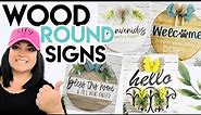 Wood Round Door Hanger | How To Make Wood Round Signs