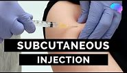 Subcutaneous Injection (SC injection) - OSCE Guide | UKMLA | CPSA