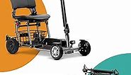 Rubicon FX4 - Lightweight 4 Wheel Foldable Mobility Scooters for Adults and Seniors - Detachable Lithium Battery - More Faster (Model1)