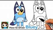 How to Draw Bluey the Puppy | Disney