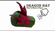 How to Make a Paper Dragon Hat || DIY Origami Tutorial