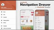 Navigation Drawer Menu in Android Tutorial | How to Create Navigation Drawer in Android Studio