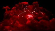 Red Thunderstorm Flashing Lightning 10+ Hours Wallpaper Screensaver Background Video 4K OLED