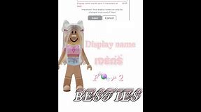DISPLAY NAME IDEAS FOR *2* BESTIES! (roblox)