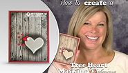 How to make a masked Tree Heart Card featuring Stampin Up