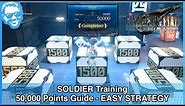 SOLDIER Training Guide - EASY STRATEGY - 50,000 Points & EXP Plus Materia - FF7 Remake INTERgrade