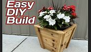 Easy DIY Planter Box Build || How to Build a Planter Box || Cedar Planter Box