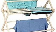 Pennsylvania Woodworks Clothes Drying Rack: Solid Maple Hard Wood Laundry Rack for Sweaters, Blouses, Lingerie & More, Durable Folding Drying Rack, Made in USA, No Assembly Needed, Large
