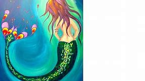How to paint | Mermaid | Beginner acrylic art lesson | TheArtSherpa