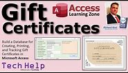 Build a Database for Creating, Printing, and Tracking Gift Certificates in Microsoft Access