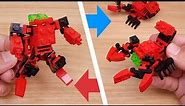 Micro LEGO brick transformer mech - Red Scorpion / Something huge is coming soon!