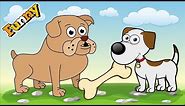 Funny Dogs Cartoons for Children - Dogs Videos for Children – Beagledog, Bulldog