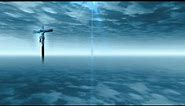Religious Background - Animated Background Sky With Cross - Copyright Free