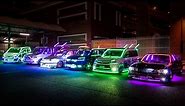 The Crazy Neon LED Sound Vans of Japan