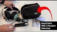 David Clark One-X Aviation Headset - unboxing and accessory review
