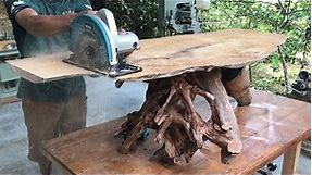 Human Unlimited Creative Wood Recycling Idea // Turn Dry Tree Stump Into A Perfect Work Of Art