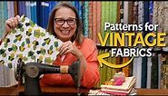 Sew Vintage - How to Use Small Fabric Prints in your Quilt!