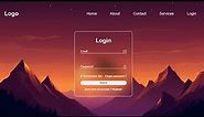 How to Create a Website with Login and Register using Html & Css & Javascript