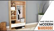 DIY CLOSET // MODERN Wardrobe with a drawer