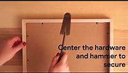 How To - Sawtooth Hanger Installation