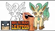 How to Draw Leafeon | Pokemon