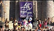 Full Walt Disney World 40th anniversary celebration presentation at Magic Kingdom