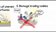 Safety video - slips, trips and falls. Health and safety cartoon whiteboard animation. Saving lives!