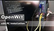 OpenWRT - x86 PC Installation - Live USB
