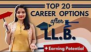 Top 20 Career Options after LLB | Career in Law | Exams for Law Students in India 2022 |Scope in LLB