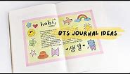BTS journal ideas (for birthdays) | ways to decorate your BTS journal ☀️🌈