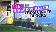 DIY Raised Planter Box from CINDER BLOCKS
