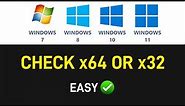 How to See If Your Computer is x32 Bit or x64 Bit [EASY]