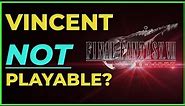 Is Vincent Valentine Sidelined in FF7 Rebirth?
