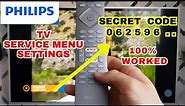 How to Access Service Menu Settings on Philips Smart TV | Secret Hidden Feature | Factory Settings