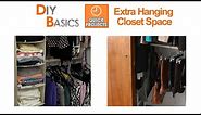How to organize your closet with more hanging space - DIY Basics