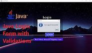 Java Tutorial | Part 4 | How to validate Login Form and verify user