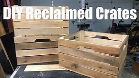 DIY Stacking Wood Crates from pallet wood