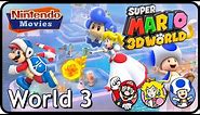 Super Mario 3D World - World 3 (100% Multiplayer Walkthrough)