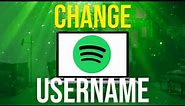 How To Change Username On Spotify On Computer!