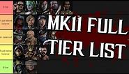 MK11 October 2019 Tier List! (EVERY CHARACTER EXPLAINED)
