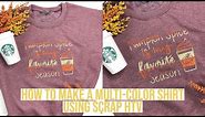 HOW TO MAKE A MULTI-COLOR SHIRT USING HTV/IRON ON & CRICUT - GREAT FOR SCRAPS