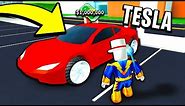ROBLOX MAD CITY BUYING THE TESLA ROADSTER
