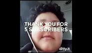 Thank you for 5 subscribers (Song)